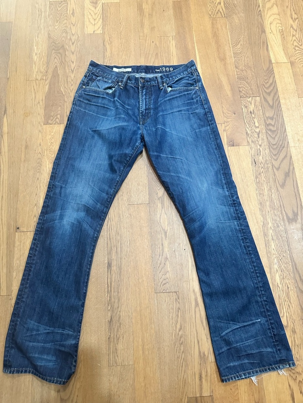 Men’s Gap Dark Blue Straight-Leg Jeans size 34/34